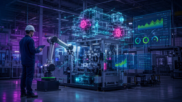 Industrial Digital Twin Predictive Maintenance Scene