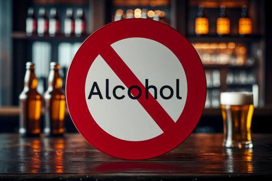 Trend sober communication among zoomer generation, concept giving up alcohol lifestyle AI Generative