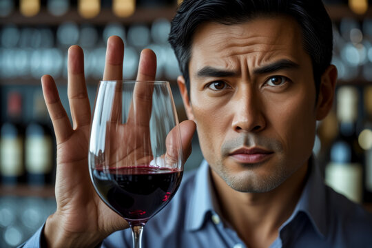 Trend sober communication among zoomer generation, concept giving up alcohol lifestyle AI Generative