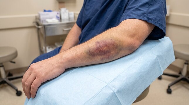 Bruise (Contusion) Clinical Presentation &ndash; Real Medical Photograph
