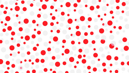 abstract red scattered circles background modern festive polka dot graphic backdrop design © Abdul