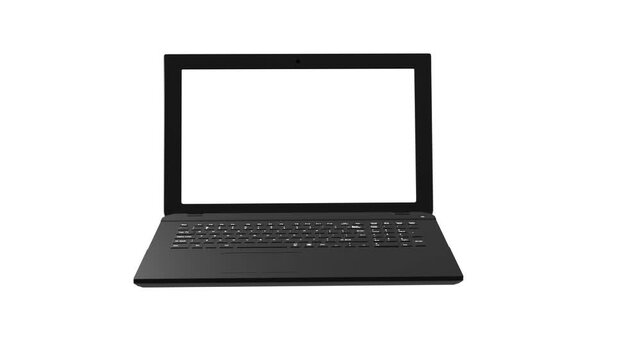 laptop isolated on white background