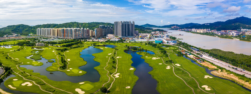 Aerial View of Macau International Golf, Macau