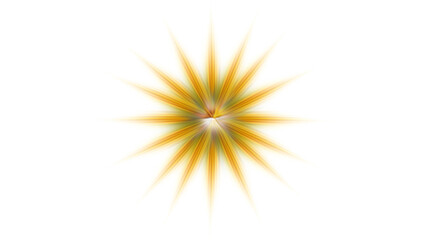 Obraz premium Abstract Golden Starburst Light Flare Effect on Black Background