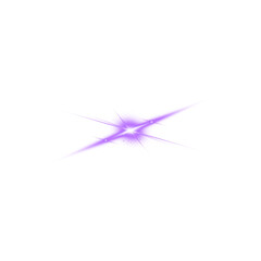 Obraz premium Purple Glowing Horizontal Starburst Light Effect