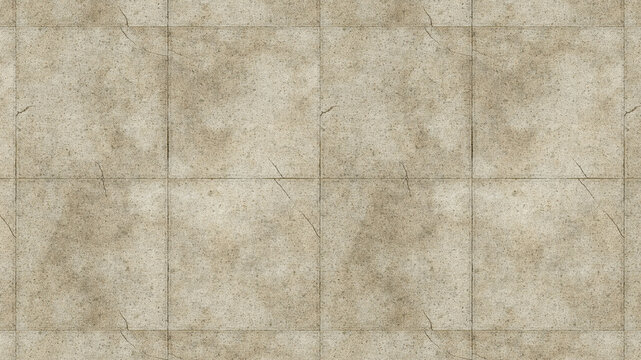 Cracked Concrete Tile Floor Texture Background 3D Render