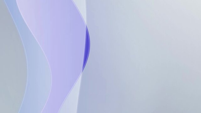 Lavender and periwinkle ribbon waves flow in a seamless loop