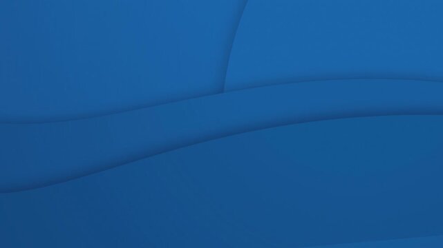 Layered royal blue curved shapes glide in a seamless loop