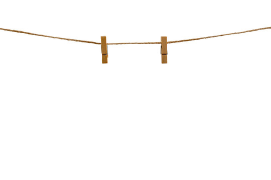 Hanging Clip on Rope Isolated on Transparent Background PNG