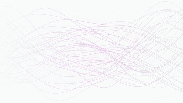 Soft lavender lines flow in a gentle wave pattern in a seamless loop