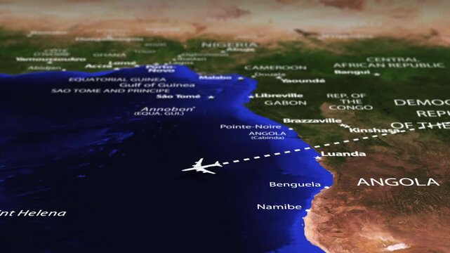 Flight From Seoul SOUTH KOREA Montevideo URUGUAY with flag pins