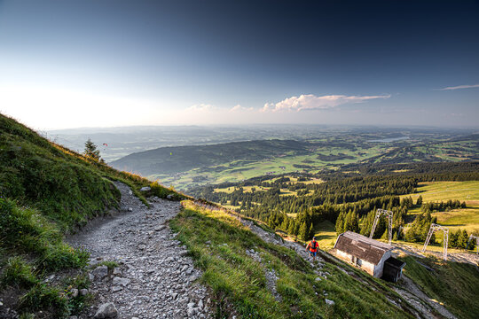 Germany, Bavaria, Allgaeu, Gruenten mountain, Peak of Gr&uuml;nten near Immenstadt