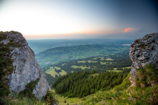 Germany, Bavaria, Allgaeu, Gruenten mountain, Peak of Gr&uuml;nten near Immenstadt