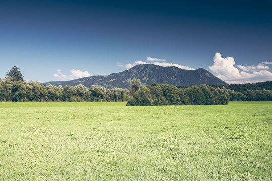 Germany, Bavaria, Allgaeu, Gruenten mountain, Peak of "Gr&uuml;nten" near Immenstadt