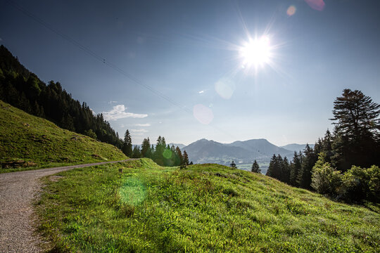 Germany, Bavaria, Allgaeu, Gruenten mountain, Peak of "Gr&uuml;nten" near Immenstadt