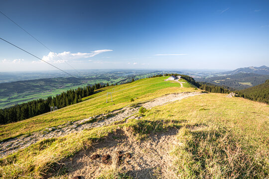 Germany, Bavaria, Allgaeu, Gruenten mountain, Peak of "Gr&uuml;nten" near Immenstadt