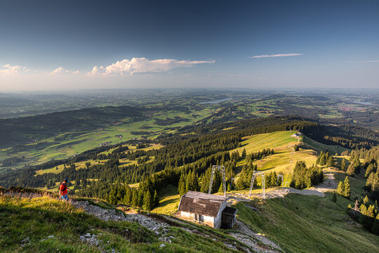 Germany, Bavaria, Allgaeu, Gruenten mountain, Peak of Gr&uuml;nten near Immenstadt
