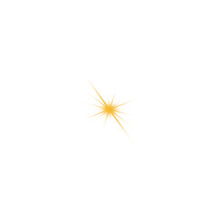 Fototapeta premium Orange Glow Burst Light Effect PNG Overlay on Transparent Background