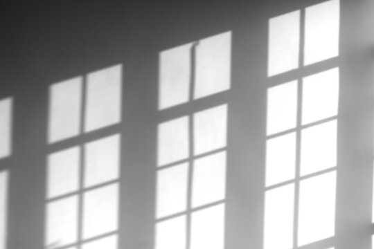 Black and white abstract shadow overlay