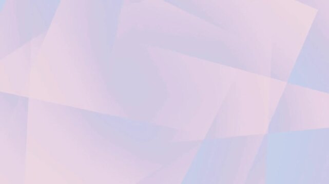 Soft Pastel Pink and Blue Abstract Geometric Polygon Animation