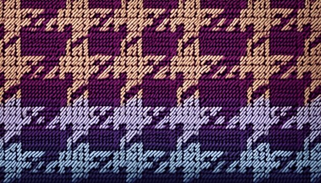 houndstooth knitted textile design suitable for editorial header background