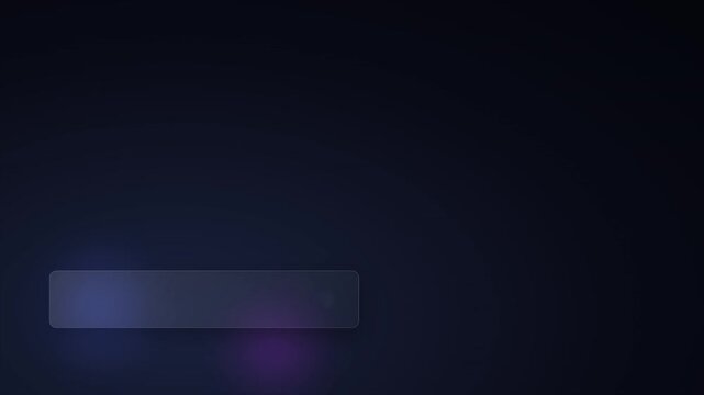 Frosted Glass Glassmorphism Lower Third Panel Animation 