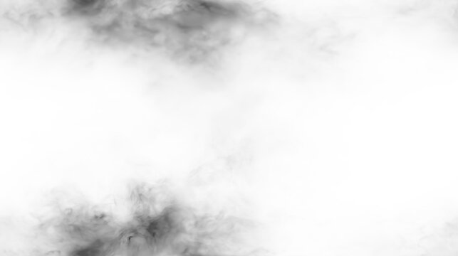 Smoke design on a transparent background suitable for various art and graphic projects