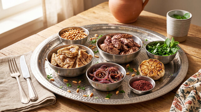 pakhtun musakhan special meet food plater