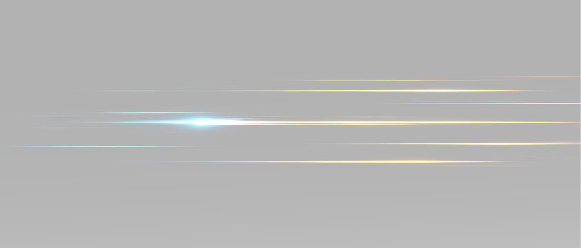 Abstract glowing light lines with motion streak effect for fast technology and energy graphics