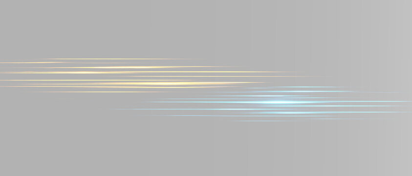 Abstract glowing light lines with motion streak effect for fast technology and energy graphics