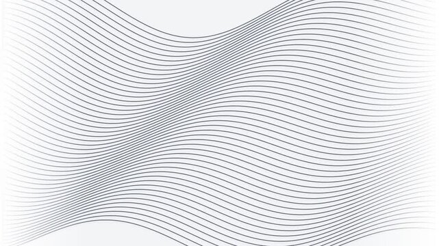 Vector graphic pattern of gray abstract waves on white background