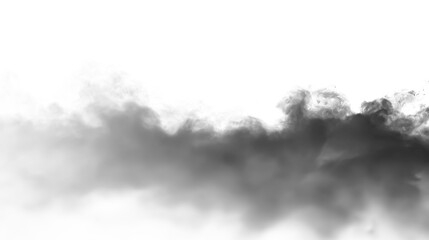 Smoke drifting in the air on a transparent background during daylight with no clear location or time © Liubov