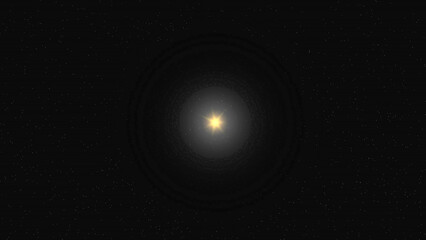 The Kuiper Belt. 3d illustration © Wublie