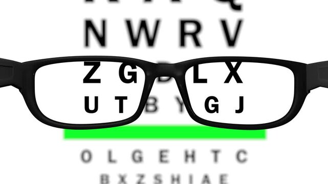 Eye Sight Test Board Animation