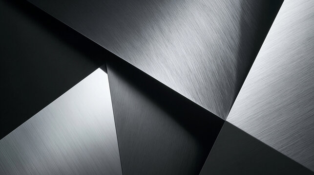 Abstract Geometric Brushed Metal Plates Background Texture