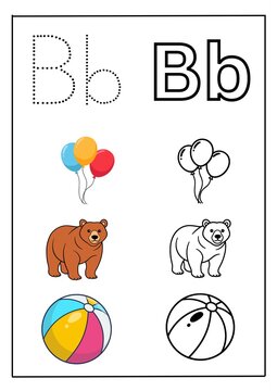 Tracing and coloring for kids