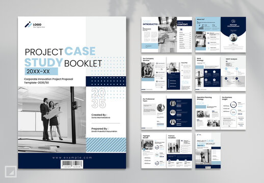 Project Case Study Brochure Layout