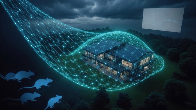 Digital Pest Control Network Protecting House From Rodents