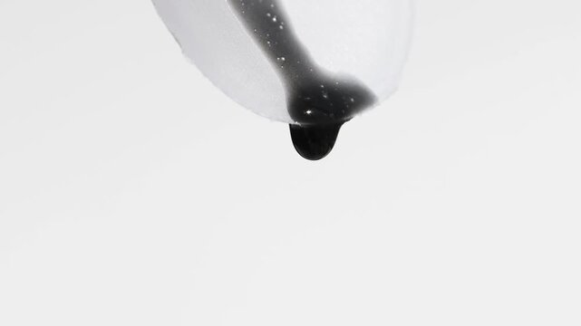 Skin cleanser close-up front view, macro, beauty product.