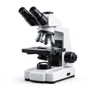 Modern microscope for scientific research.