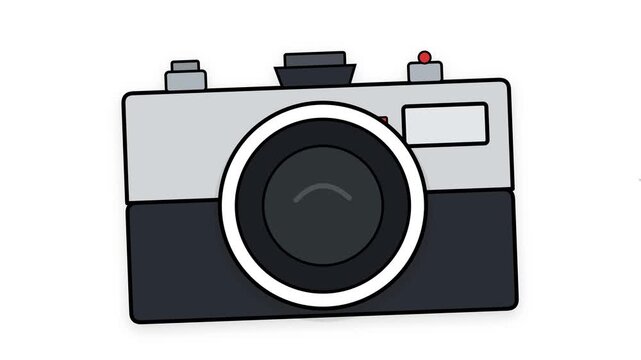 digital camera isolated on white