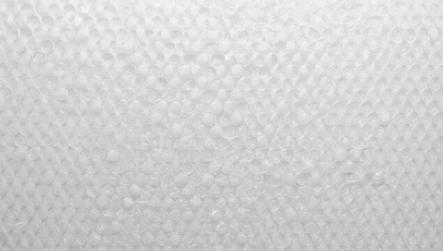 Bubble Wrap Texture Isolated on White with Soft Lighting