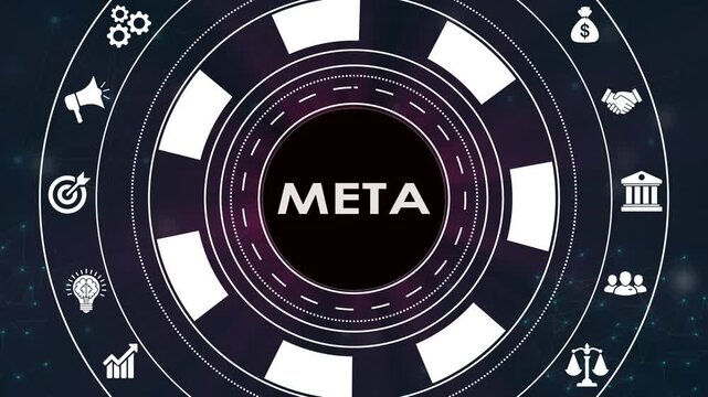 Glowing Line meta System Software Automation concept on virtual screen data center. Business, modern technology, internet and networking concept
By Spark. 4k video.
