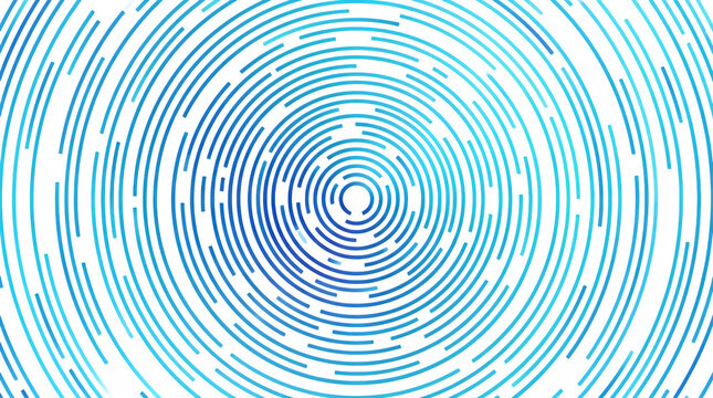 Abstract geometric pattern with concentric lines and dots design isolated transparent background