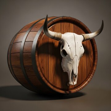 Whispers of the Wild: A Sculpted Echo on Aged Wood, bathed in Soft Illumination.