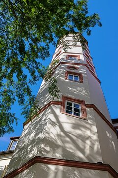 schweinfurt, deutschland - schrotturm, das wahrzeichen von schweinfurt
