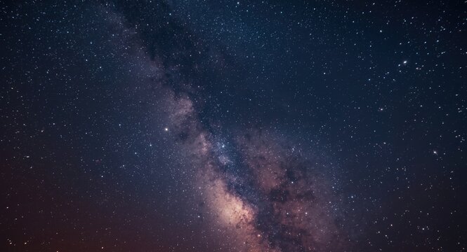 Milky Way Galaxy Starscape at Night with Celestial Depth