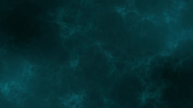 Abstract dark blue flowing smoke texture moving across frame created by digital animation in high resolution motion graphic.