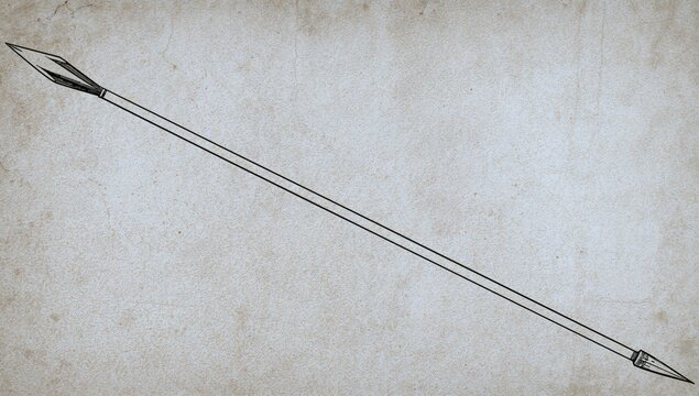 Illustration of a Vintage Spear on a Textured Background