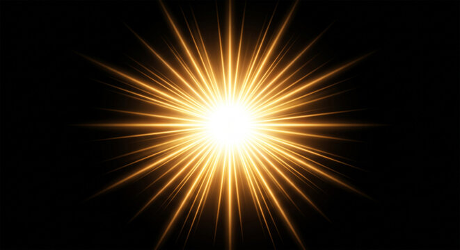 vector illustration of a glowing star